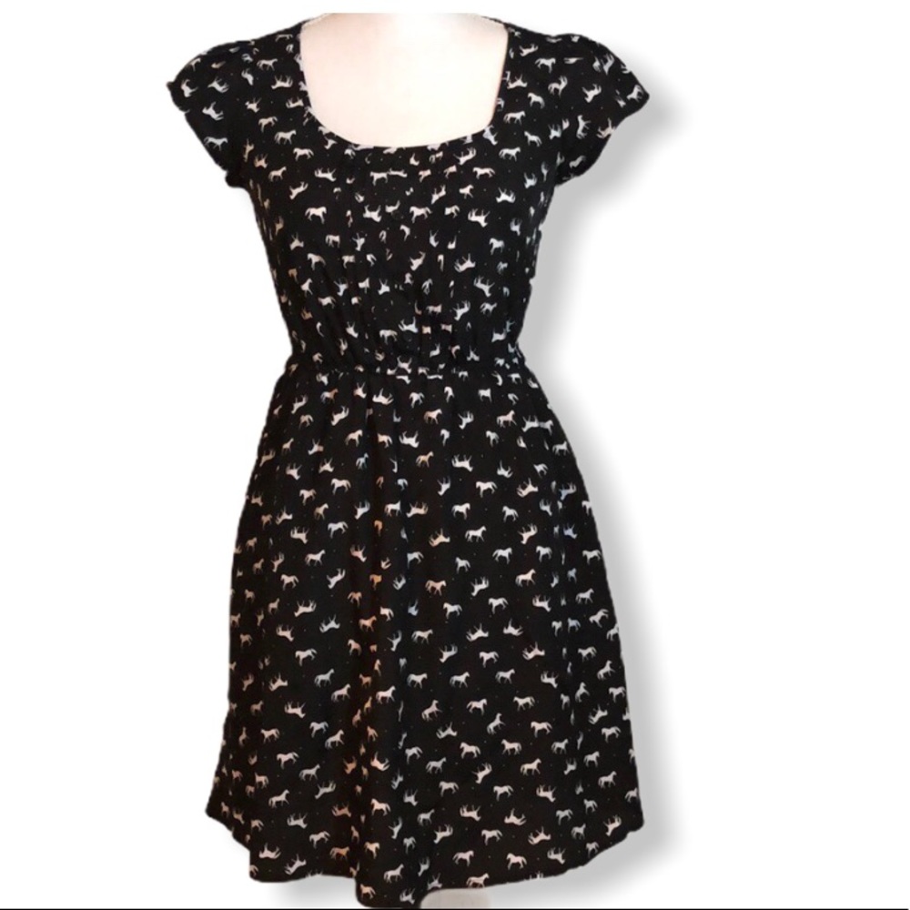 Sweet country horse vintage style dress
